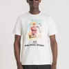 Hombre Antony Morato Camisetas Y Polo*Camiseta Regular Fit De Algodon Con Estampado Basquiat