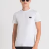 Hombre Antony Morato Camisetas Y Polo*Camiseta Super Slim Fit Con Bolsillo De Piel Sintetica