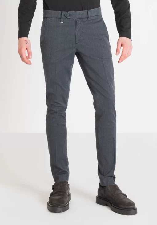 Hombre Antony Morato Pantalones*Pantalones Skinny Fit Bryan De Algodon Elastico Microarmado